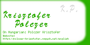 krisztofer polczer business card